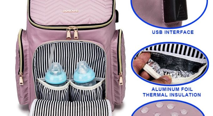 Luxury Backpack Baby Bags for Mom Shoulder Travel Bag Baby Clothes Organizer Wet Dry Mochilas Para Mujer Kids Products AB50MM