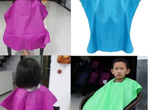 Child Salon Waterproof Hair Cut Hairdressing Cleaning Protect Barbers Cape Gown Bibs Cloth