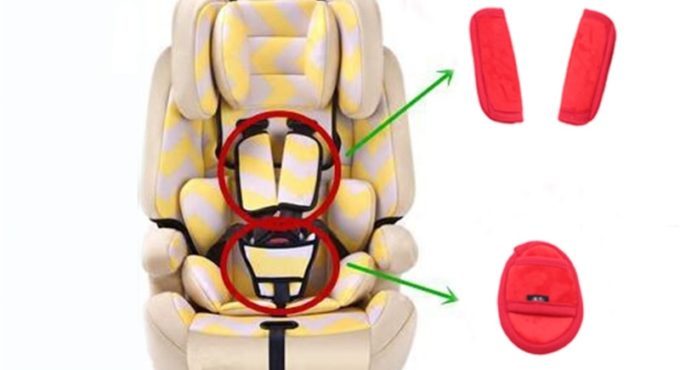 Kids Children Car Safety Cover Shoulder Harness Strap Adjuster Seat Belts Covers