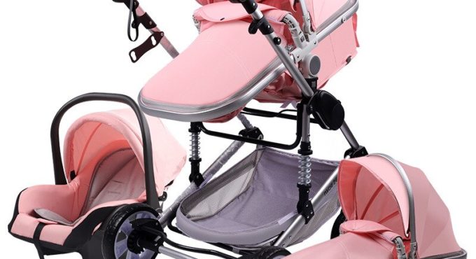 High Landscape Baby Stroller 3 In 1 Baby Strollers Lightweight Folding Baby Stroller Luxury Passeggino Newborn Stroller BA60TC