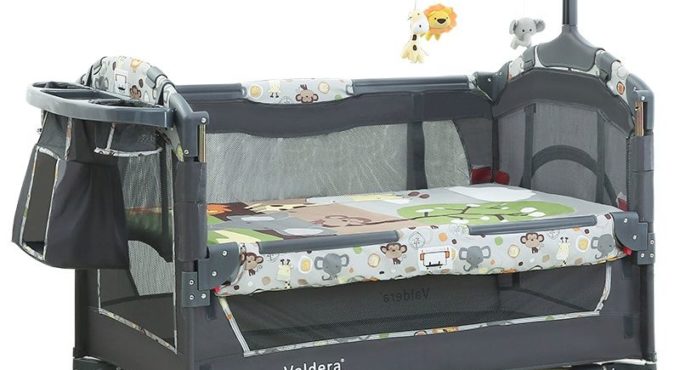 Valdera multifunctional folding baby bed fashion portable game bed 0-3 years baby bed band mosquito net brand cribs