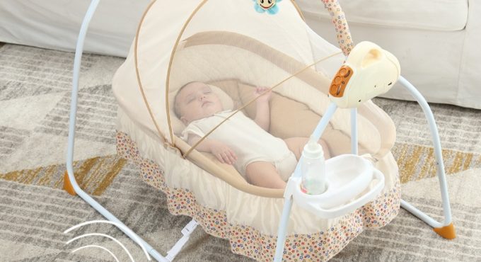 Electric Baby Cradle Baby Swings Changing Basket Happy Baby Rocking Chair Baby Bassinet Bujak Dla Dziecka Baby Swings AC50YL