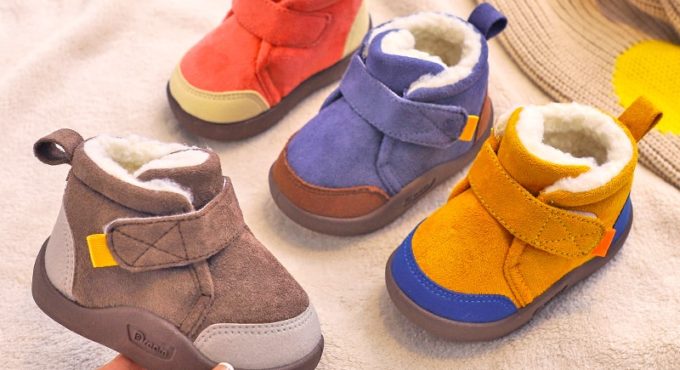 Infant Toddler Boots 2020 Winter Baby Girls Boys Snow Boots Warm Plush Outdoor Soft Bottom Non-Slip Children Boots Kids Shoes