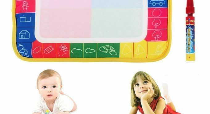 Emmababy New Kids Toy Water Drawing Writing Painting Mat Baby Gyms Playmats Board Pens Doodle Mat