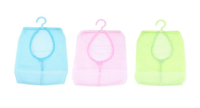 Foldable Eco Friendly Bathroom Kitchen Hanging Storage Mesh Bags Portable Pouch Luggage Organiser Net Baskets