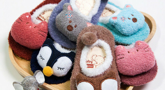 Newborn Baby Socks Cute Cartoon Animal Anti Slip Socks Slipper Floor Socks Kids Toddler Girls Boys Socks Boots