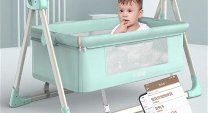 Multifunctional Electric Shaker Foldable Intelligent Cradle Bed Neonatal Bionic Bedside Crib Stitching Big Bed Lifting Beds