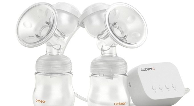 Double Electric Breast Pump Chargeable, 180ml Feeding Bottle, Ultra-quiet, 2 Modes, Multiple Gears,12 Gears BPA Free