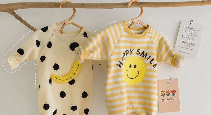 MILANCEL 2021 Spring Baby Rompers Baby Girls Clothes 3D Banana Baby Jumpsuit Smile Infant Girl Clothing