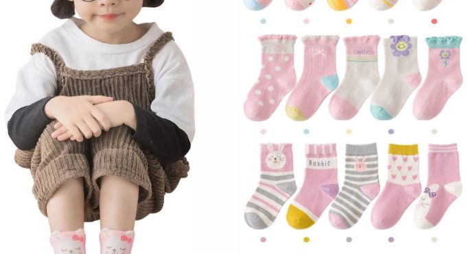 5 Pairs/lot Cute Cartoon Baby Girls Socks Winter Thicken Soft Kawaii Infant Toddler Socks Cotton Baby Boy Sports Socks for 1-12Y