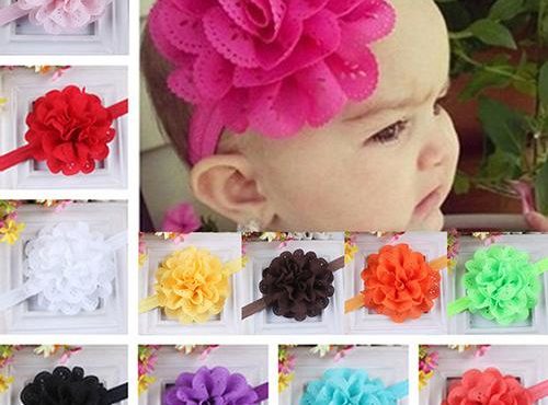 Baby Girls Kids Fashion Hollow Lace Flower Headband Headwear Hair Band Accessory