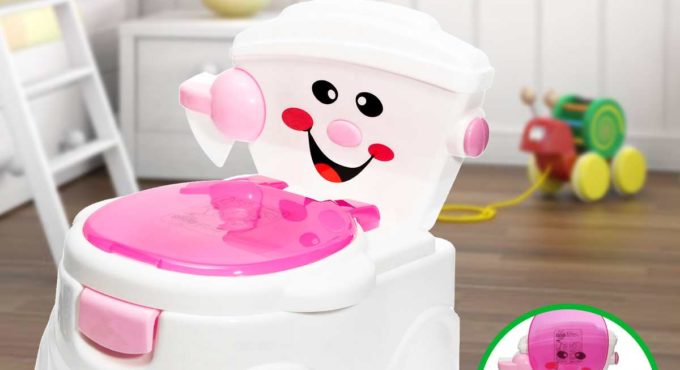 Children's Potty New Baby Potty Training Seat Baby Toilet Cartoon Panda Kids Toilet Trainer Bedpan Portable Backrest Urinal