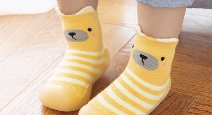 0 to 4 Years Cute Bear Winter Kids Warm Terry Socks Shoes Socks Infant Boys Thicken Shoes Cotton Baby Girls Booties Soft Sole