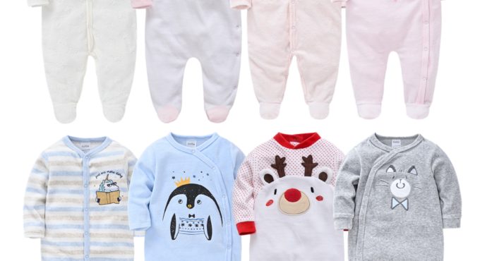 Unisex Winter Autumn Newborn Baby Rompers Pjiamas Infant Onesies Velvet Warm Jumpsuit Baby Boys Overalls Toddler Girls Clothing