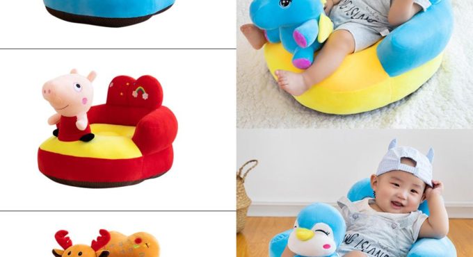 Baby Seats Sofa Support Cover Infant Learning to Sit Plush Chair Feeding Seat Skin for Toddler Nest Puff Dropshipping No Filler