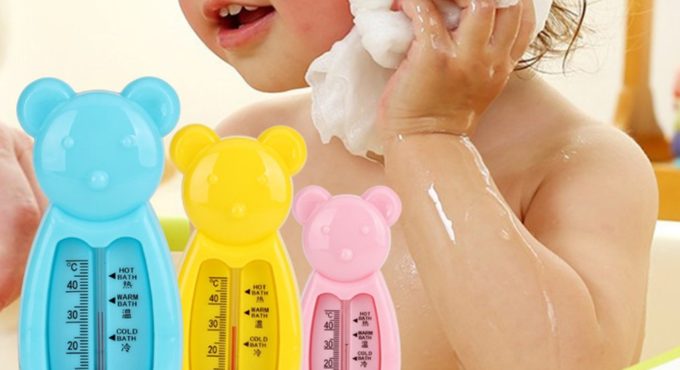 Baby Water Thermometers Toy Smart Bear Shape Baby Bathing Toys For Childern Kids Acurate Temperature Teller Bath Thermometers