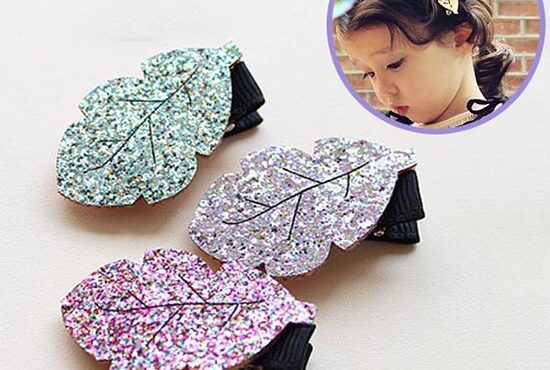 1Pcs Girls Leaf All-Inclusive Hair Accessories Leaf Hairpins Children Hairpins Hair Accessories Baby Hair Accessories