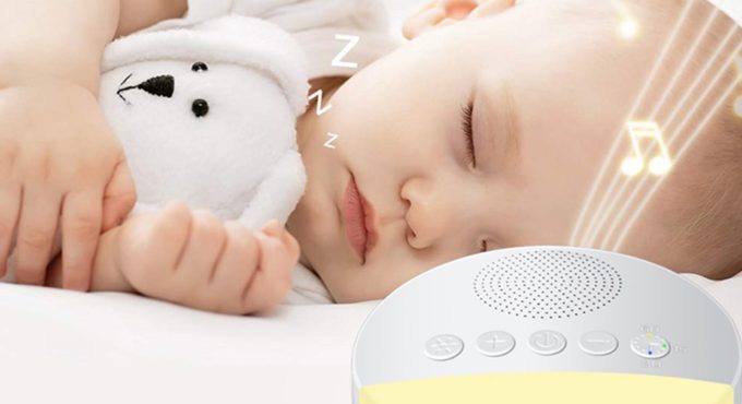 Baby White Noise Machine USB Rechargeable Timed Shutdown Sleep Machine Baby Sleep Sound Player Night Light Timer Noise Player