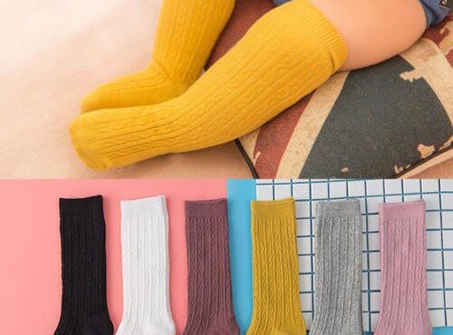 Baby Kids Toddler Girls Knee High Socks Tights Leg Cotton Warmer Stockings 0-3Y