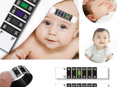 Hot Babies Infant Baby Fever Forehead Strip Head Temperature Test Thermometer Sticker Baby Care Tools Grooming Healthcare Kits