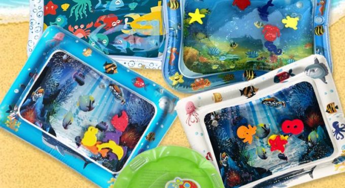 Baby Kids Water Play Mat Toys Inflatable Thicken Infant Time Playmat Toddler Activity Play Center Water Mat For Babies Gym