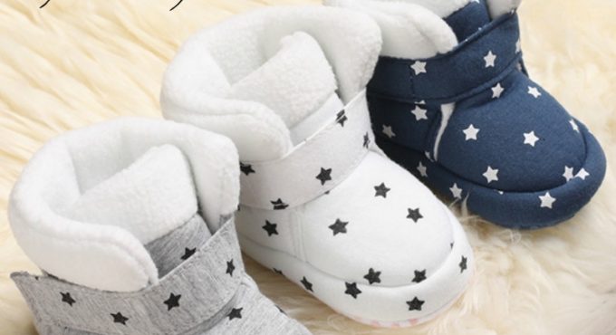 Warm Newborn Toddler Boots Winter First Walkers baby Girls Boys Shoes Soft Snow Booties for 0-18M