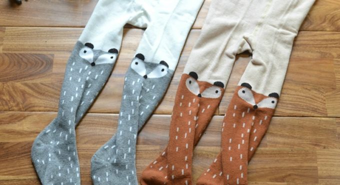 Cartoon Cute Baby Kids Toddlers Girls Knee High Socks Tights Leg Warmer Stockings Fox Animal Cotton Long Socks Fashion