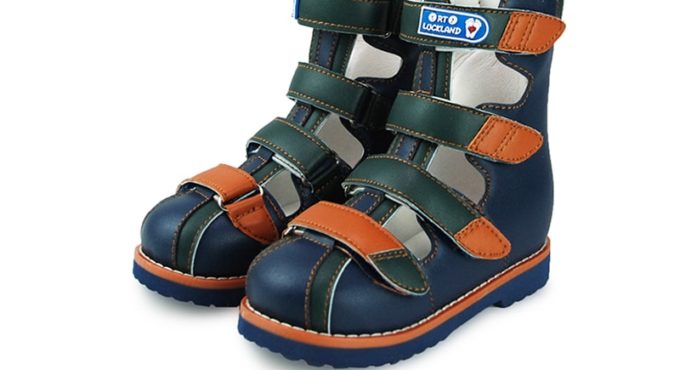 Baby Girl Sandals Summer Orthopedic Shoes For Kids High Top Boys Tipsie Clubfoot Closed Toe Leather Footwear With Orthotic Sole