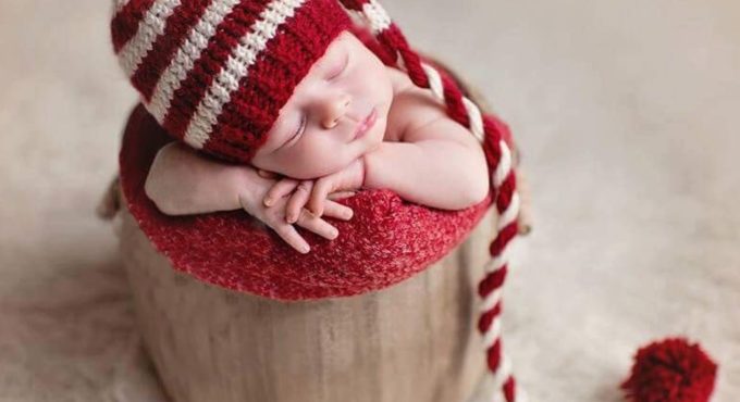 2020 Christmas Hat Baby Cloth Newborn Baby Cap Costume Photography Prop Cotton Christmas Infant Hat