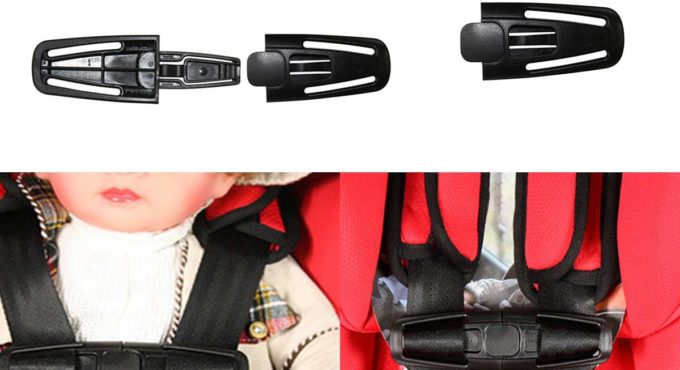 High quality Car Baby Safety Seat Strap Belt Harness Chest Child Clip Safe Buckle 1pc Toddler Clamp Seat Belts Accessories