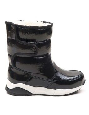 Girl Patent Leather Black Leather Orthopedic Boot Size 26-30, black winter boots, black boots for girls