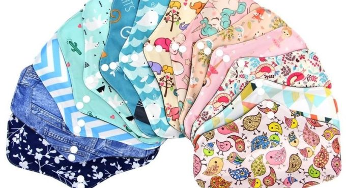 Reusable Pads Bamboo Menstrual Pads Regular Flow Menstrual Pads Serviette Hygienique Lavable Reusable Sanitary Pads