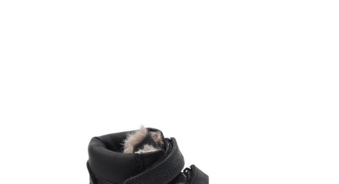 Genuine Leather Furry Baby Worker Boots 006 KBA1001