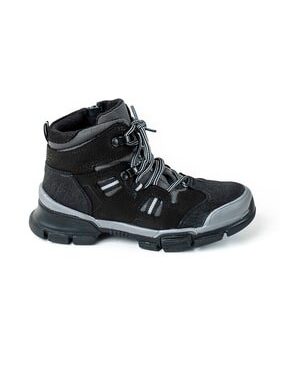 Boy Black Leather Orthopedic Boot Size 31-35, Winter Boots For Boys, Children Shoes, Black Boots For Boys