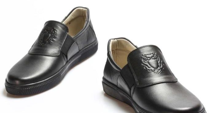 Genuine Leather Male Child School Shoes 770 GA916