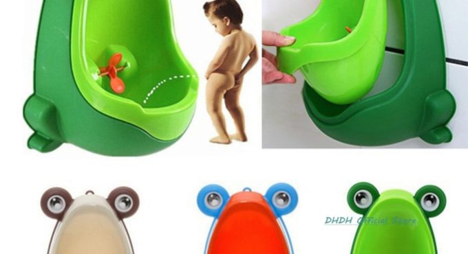 Baby Boy Potty Training Seat Frog Children's Pot Wall-Mounted Urinal for Boys Portable Toilets Connectable Water Pipe