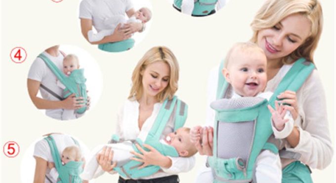 Ergonomic Baby Carrier Infant Baby Hipseat Waist Stool Front Face Kangaroo Baby Wrap Carrier for Baby Travel Activity Gear 0-3Y