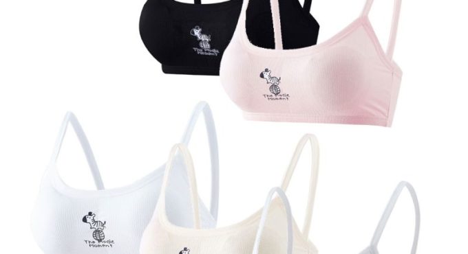 Girl Underwear Soft Cotton Bra for Kids Teenager Training Vest Underwear Puberty