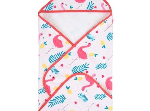 Dough Swaddle Baby Flamingo Beach Towel