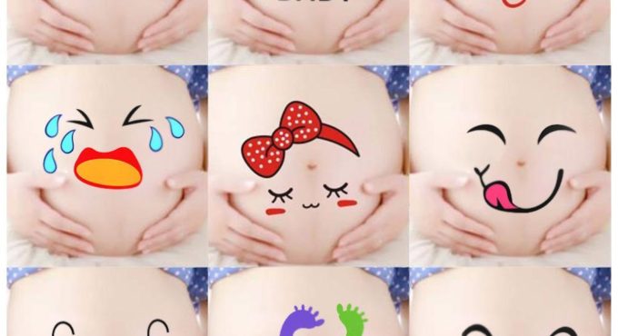 1pc For Pregnant Women Maternity Photo Props Pregnancy Photographs Painting Photo Belly