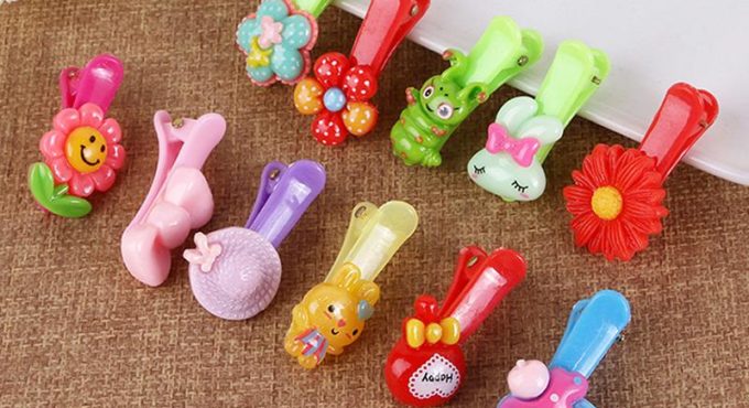 Korean Style Boutique Headdress Hair Accessories Children Color Duckbill Candy Color Hairpin Cute Clip Wholesale Random P9V6