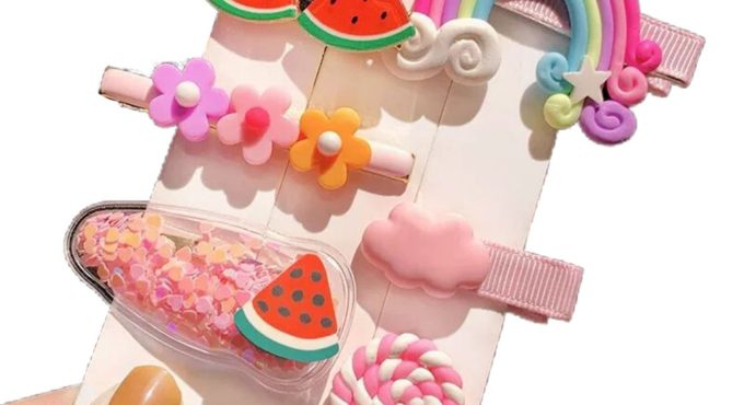 Children's Hair Clips Side Clips Color Hairpins Cute Princess Candy Color Hair Accessories Baby Clip Headdress