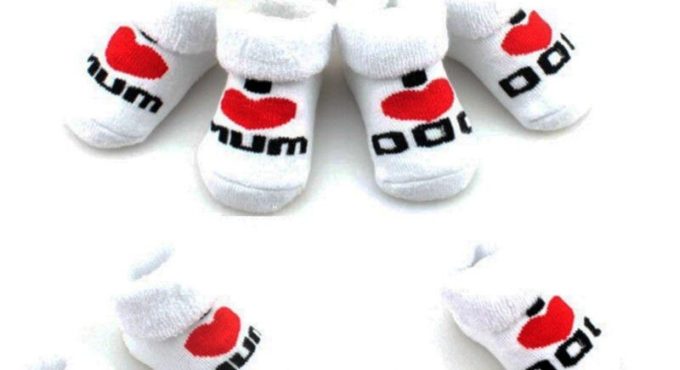 0-6M Baby Socks New Brand Sweet Baby Kids Girls Boys Princess Ankle Socks Letter Love Mom Dad Short Socks