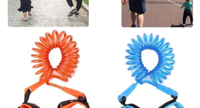 Adjustable Kids Safety Harness Child Wrist Leash Anti-lost Wristband Walking Link Baby Belt Assistant Children Walker Anti- Y6X0