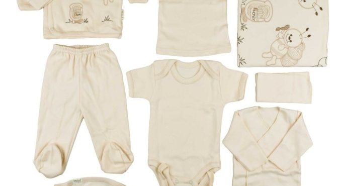 Newborn Girl Boy Outfit Bee Honey Figured Organic Hospital Exit Set Baby Coming Home Outfits Cute Baby Romper Clothes 11 Piece