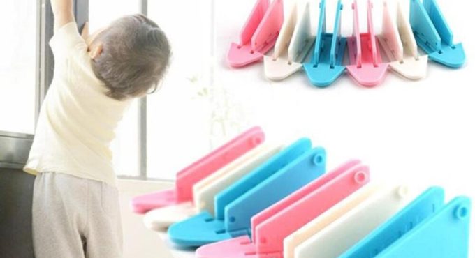 Baby Safety Lock Door Drawer/Cabinet/Window/Wardrobe Anti-pinch Wings Kids Safety Lock for Sliding Door Children Protection Lock