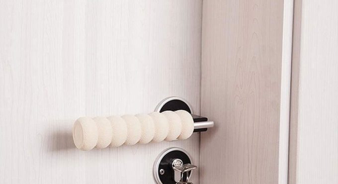 Door Knob Covers Soft Foam Door Handle Knob Cover Protector Protective Home Safety Dust Covers Elastic Baby Static-free Z9Z8