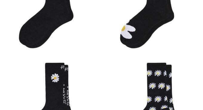 2020 Trend Daisy Socks Men Women Korea Funny Socks Long Socks Black Cool Socks Harajuku GD Hip Hop Cotton Skateboard Socks