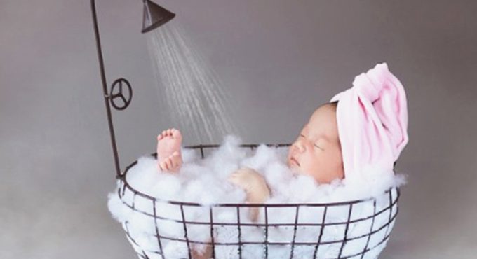 Newborn Photography Prop Baby Photography Auxiliary Frame Iron Basket Shower Bathtub Props Posing Studio Accessori Fotografi Kid