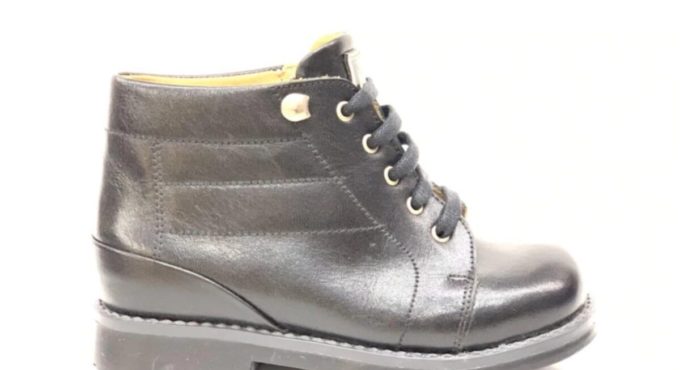 Male Child Black Leather Boots